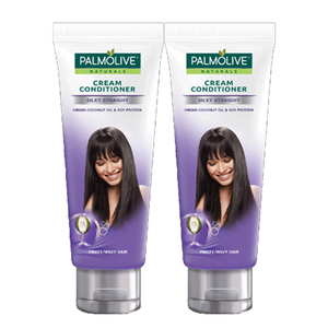 Palmolive Silky Straight Cream Conditioner 2 Pack (180ml per pack)