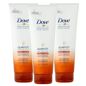 Dove Advance Hair Series Quench Absolute Nourishment Shampoo 3 Pack (249.8ml per pack)