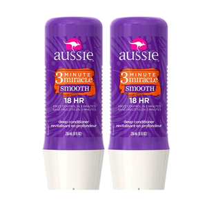 Aussie 3 Minute Miracle Smooth Deep Conditioner 2 Pack (236ml per pack)