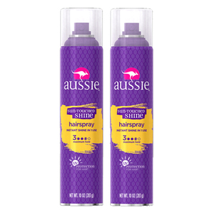 Aussie Sun-Touched Shine Hair Spray 2 Pack (283g per pack)