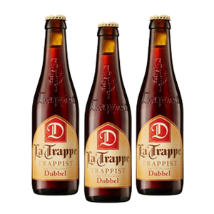 La Trappe Trappist Dubbel Beer 3 Pack (330ml per Bottle)