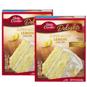 Betty Crocker Super Moist Cake Mix Lemon 2 Pack (432g per Pack)