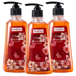 Panrosa Cherry Blossom Scented Hand Soap 3 Pack (443.6ml per pack)