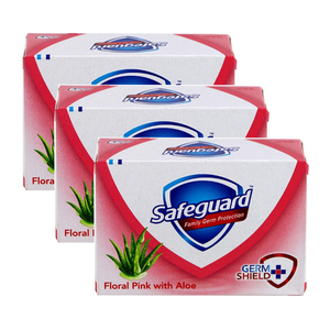 Safeguard Floral Pink with Aloe Soap Bar 3 Pack (135g per pack)