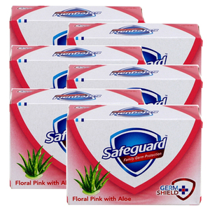 Safeguard Floral Pink with Aloe Soap Bar 6 Pack (135g per pack)