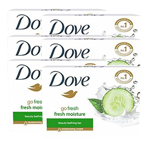 Dove Fresh Moisture Bathing Bar 6 Pack (100g per pack)