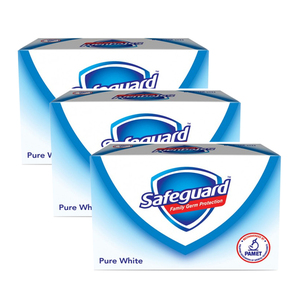 Safeguard White Bar 3 Pack (135g per pack)