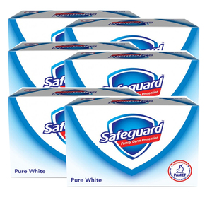 Safeguard White Bar 6 Pack (135g per pack)