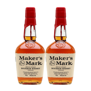 Maker's Mark Kentucky Straight Bourbon Whisky 2 Pack (700ml per Bottle)
