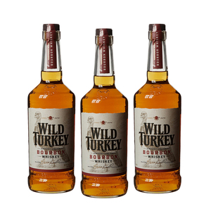 Wild Turkey Kentucky Straight Bourbon Whisky 3 Pack (700ml per Bottle)