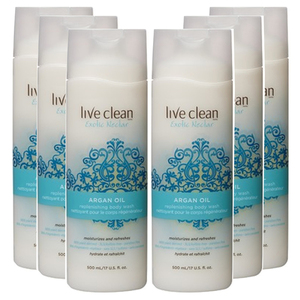 Live Clean Excotic Nectar Argan Oil Body Wash 6 Pack (500ml per pack)