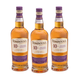 Tomintoul 10 Year Old Single Malt Scotch Whisky 3 Pack (700ml per Bottle)