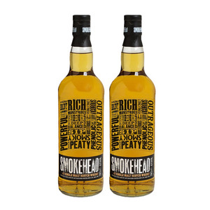 Smokehead Islay Single Malt Scotch Whisky 2 Pack (700ml per Bottle)