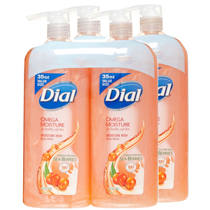 Dial Omega Moisture Body Wash 2 Pack (2's per pack)