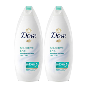 Dove Sensitive Skin Body Wash 2 Pack (709.7ml per pack)