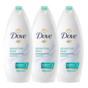 Dove Sensitive Skin Body Wash 3 Pack (709.7ml per pack)
