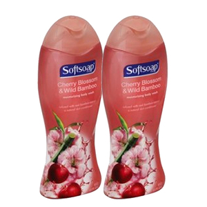 Softsoap Cherry Blossom And Oriental Bamboo Moisturizing Body Wash 2 Pack (532.3ml per pack)