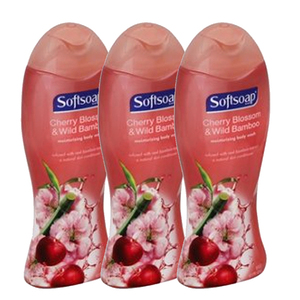Softsoap Cherry Blossom And Oriental Bamboo Moisturizing Body Wash 3 Pack (532.3ml per pack)