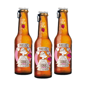 Maeloc Sidra Con Fresa Hard Cider Flavours 3 Pack (330ml per Bottle)
