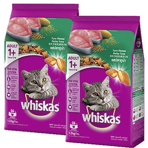 Whiskas Dry Tuna Cat Food 2 Pack (1.2kg per Pack)