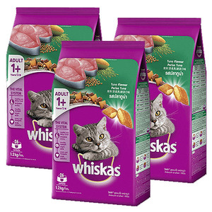 Whiskas Dry Tuna Cat Food 3 Pack (1.2kg per Pack)