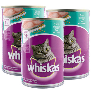 Whiskas Tuna Cat Food in Can 3 Pack (400g per Can)