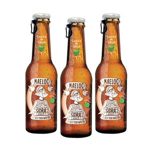 Maeloc Sidra Con Dulce Hard Cider Organic 3 Pack (330ml per Bottle)