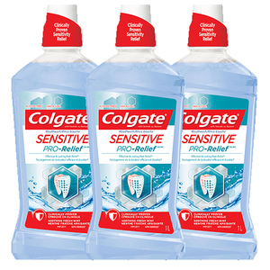 Colgate Sensitive Pro-Relief Mouthwash 3 Pack (1L per pack)