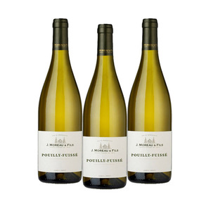 J. Moreau & Fils Pouilly-Fuisse White Wine 3 Pack (750ml per Bottle)