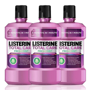Listerine Total Care Fresh Mint Mouthwash 3 Pack (500ml per pack)