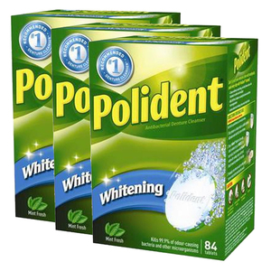 Polident Fresh Cleanse Whitening 3 Pack (84's per pack)