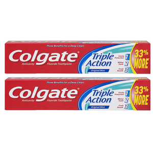 Colgate Triple Action Toothpaste 2 Pack (175g per pack)