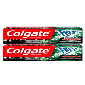 Colgate Fresh Confidence Bamboo Charcoal Gel Toothpaste 2 Pack (140ml per pack)
