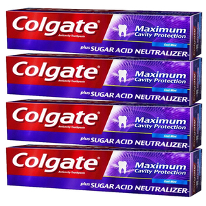 Colgate Maximum Cavity Protection Whitening Toothpaste 4 Pack (122ml per pack)