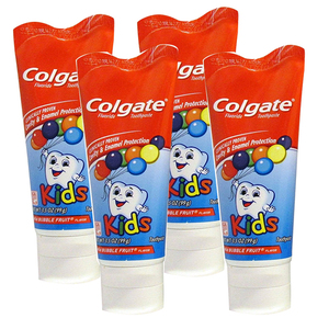 Colgate Mild Bubble Fruit Flavor Kids Toothpaste 4 Pack (103.5ml per pack)