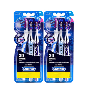 Oral-B 3D White Toothbrush 2 Pack (3's per pack)