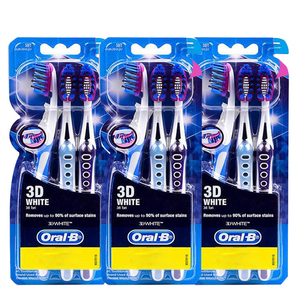 Oral-B 3D White Toothbrush 3 Pack (3's per pack)