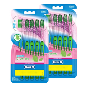 Oral-B Ultrathin Sensitive Green Toothbrush 2 Pack (5's per pack)