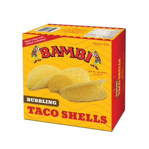 Bambi Bubbling Taco Shells 12's