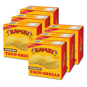 Bambi Bubbling Taco Shells 6 Pack (12's per pack)