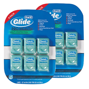 Oral B Glide Clean Mint Floss 2 Pack (6's per pack)