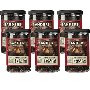 Sanders Dark Chocolate Sea Salt Caramels 6 Pack (1.2kg per Pack)