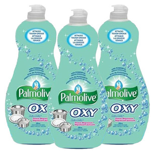 Palmolive Ultra Dish Liquid Oxy Plus Power Degreaser Marine Purity 3 pack (739ml per container)