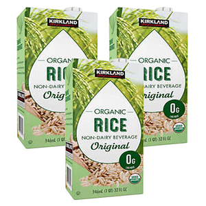 Kirkland Signature Organic Rice Non-Dairy Milk 3 Pack (946ml per pack)