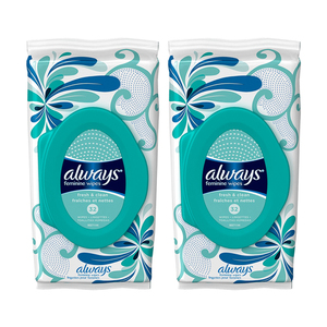 Always Fresh & Clean Feminine Wipes 2 Pack (32ct per Pack)