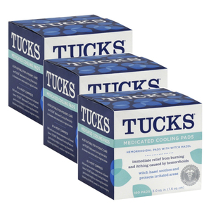 Tucks Medicated Cooling Pads 3 Pack (100's per pack)