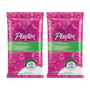 Playtex Light Fresh Scent Personal Wipes 2 Pack (48ct per Pack)