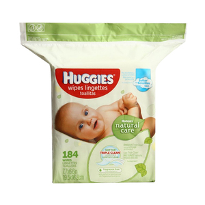 Huggies Natural Care Wipes Lingettes 184's