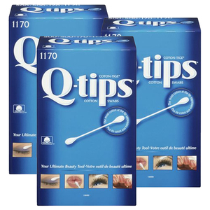 Q-Tips Cotton Swabs 3 Pack (1170's per pack)