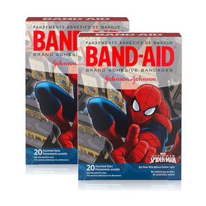 Band-Aid Adhesive Bandages Spider Man Collection 2 Pack (20's per pack)